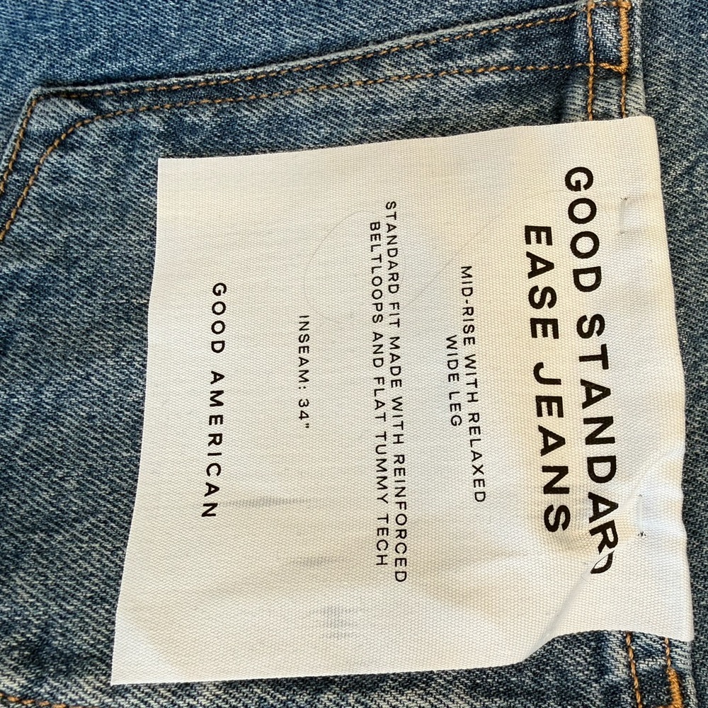 Brand New Good American Mid-Rise Ease Jeans